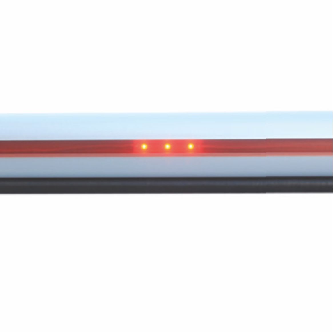 elektromehaniskās automātiskās barjeras detaļas apgaismojums sarkans balta strēle